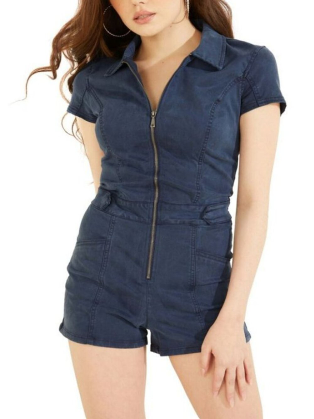 HARD TO FIND Cute Zippered Romper By GUESS